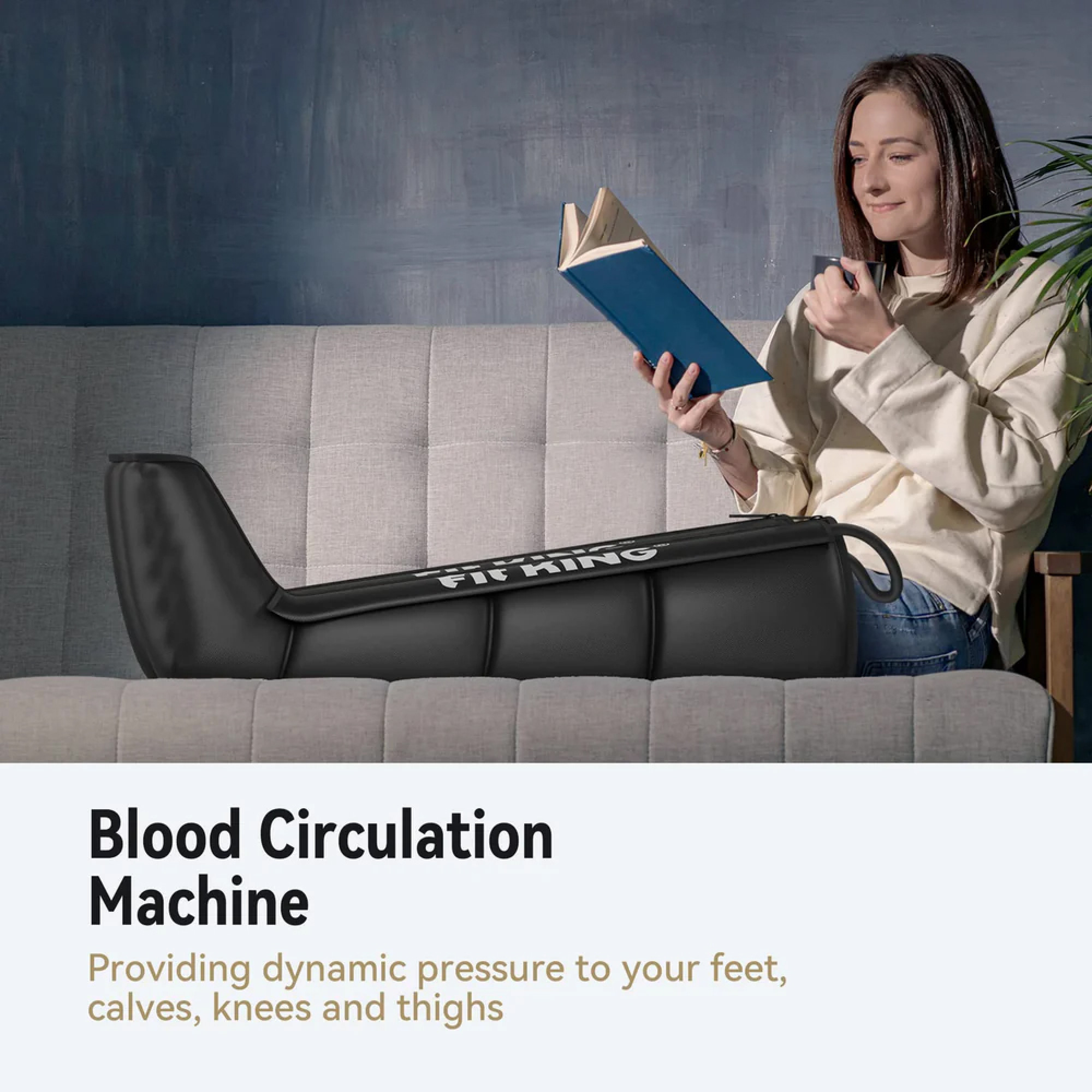 Апарат для масажу ніг, компресійні чоботи для відновлення FIT KING